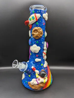 12.5 3D Outer Space Glass Beaker