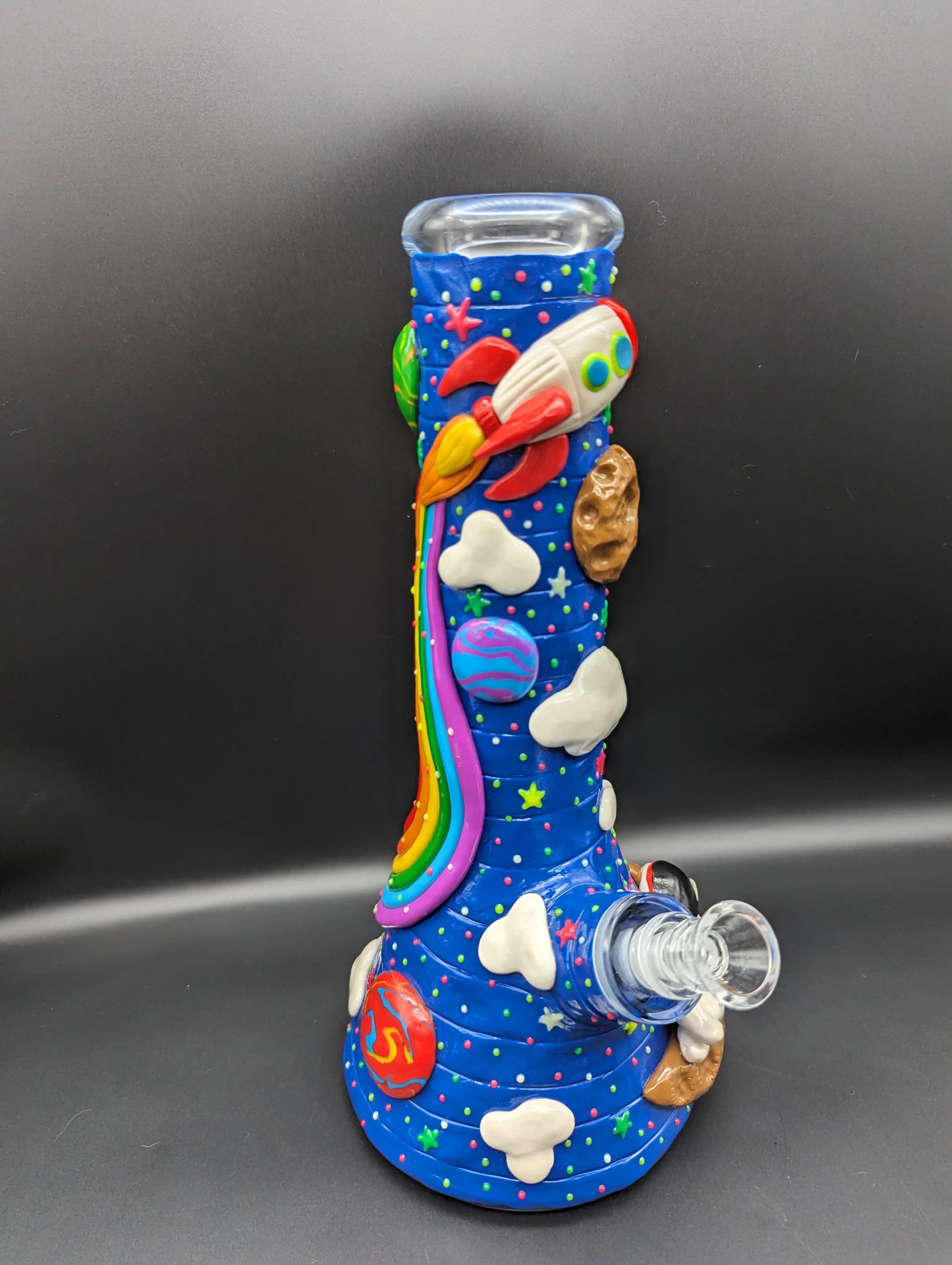 12.5 3D Outer Space Glass Beaker