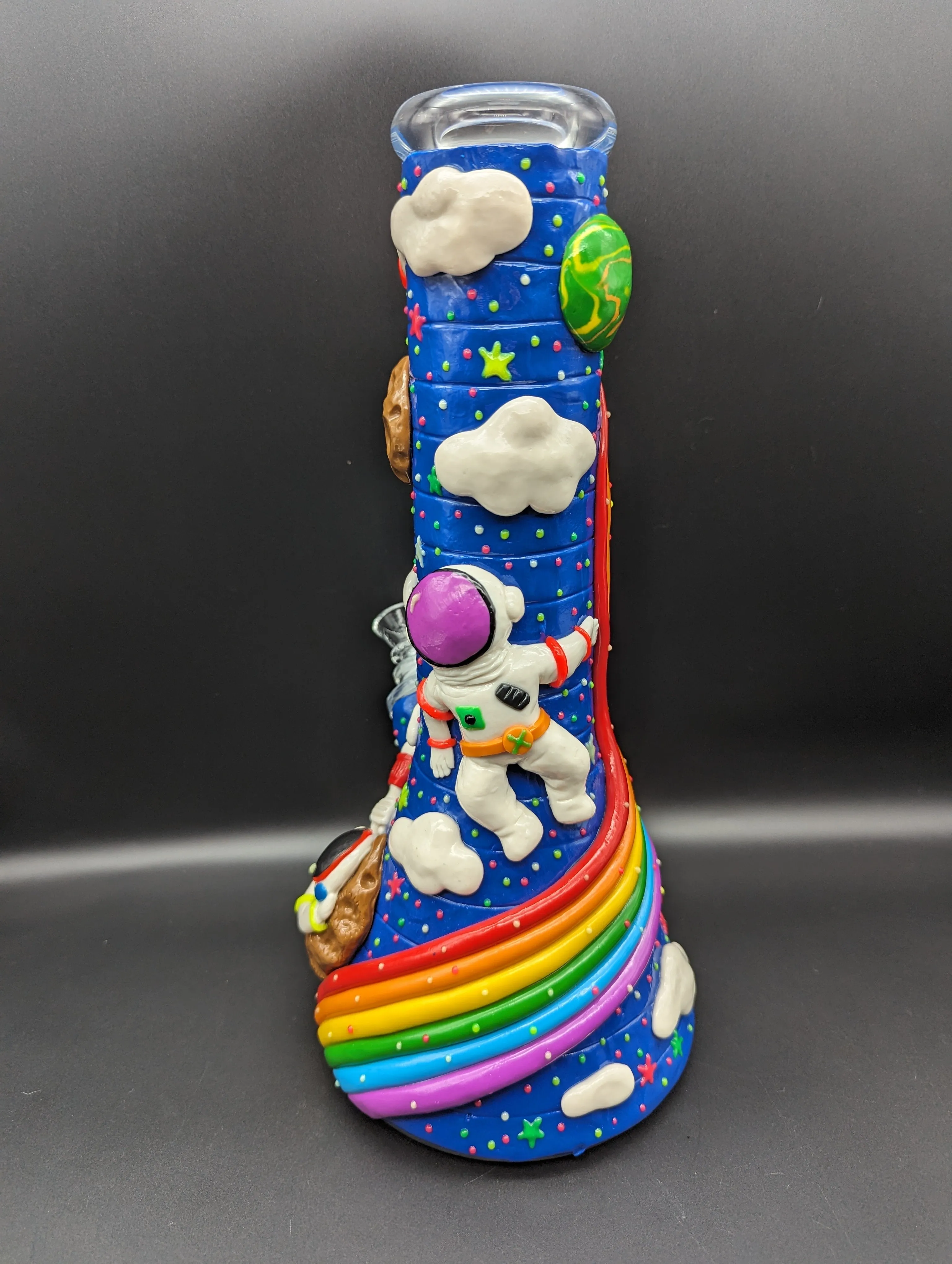 12.5 3D Outer Space Glass Beaker