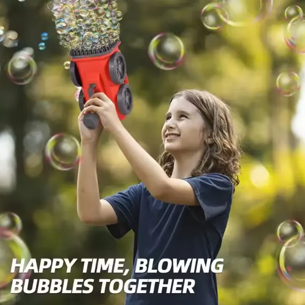 139 Holes Sprinkler Bubble Gun With LED Lights