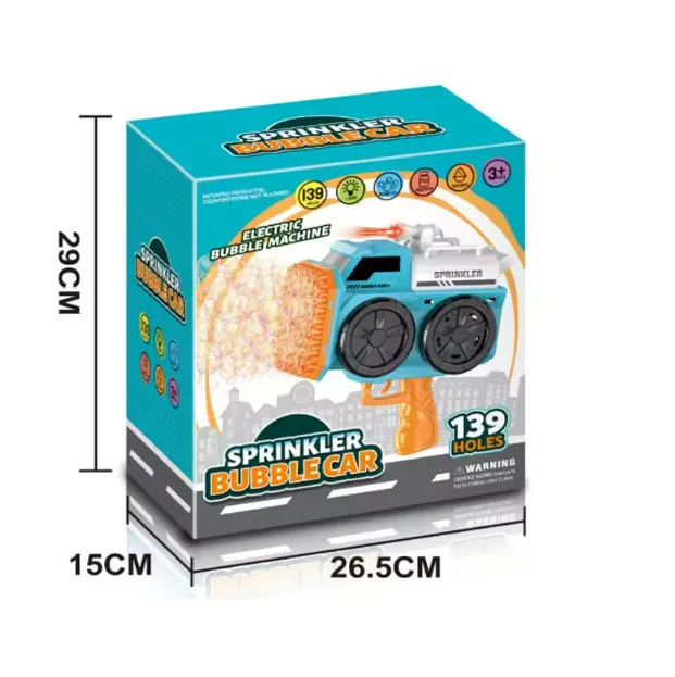 139 Holes Sprinkler Bubble Gun With LED Lights