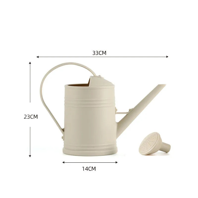 2L Garden Watering Can for Outdoor Plants & Flowers-Beige