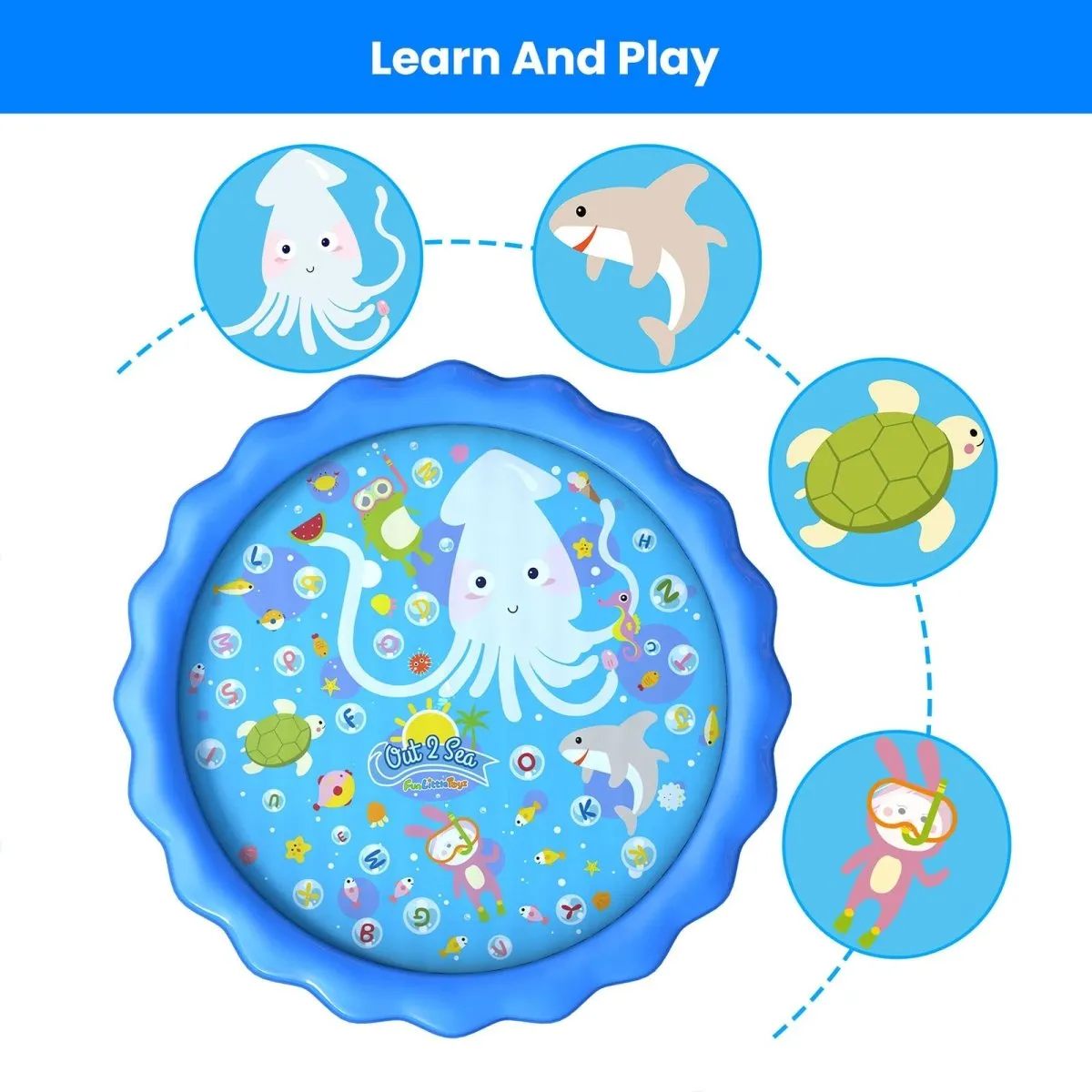 60 Inches Splash Pad for Kids