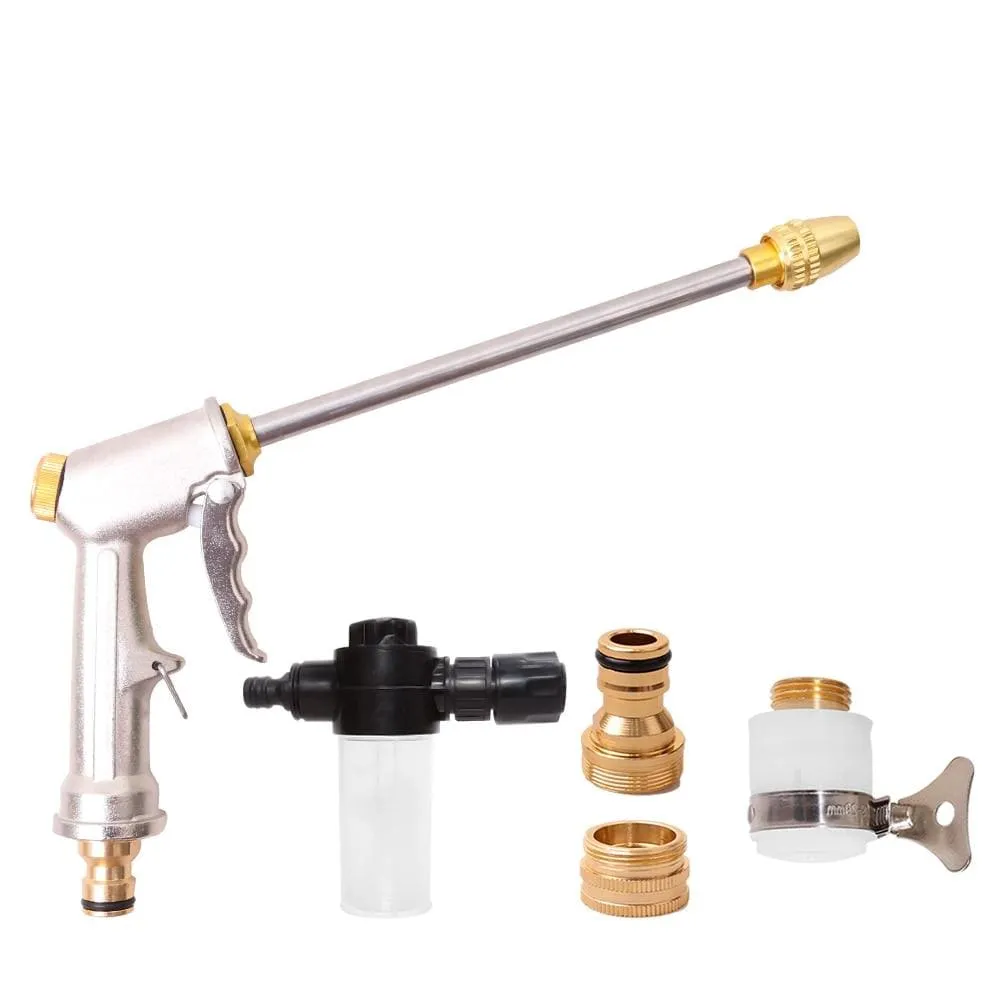 Adjustable High Pressure Metal Gun Foam Nozzles for Watering Sprinkler