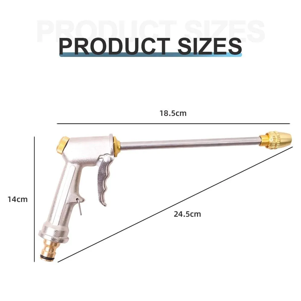 Adjustable High Pressure Metal Gun Foam Nozzles for Watering Sprinkler