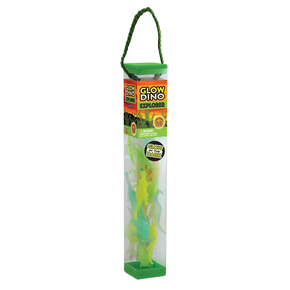 Animal Explorer - Glow Dinosaur Tube - 12-piece Playset
