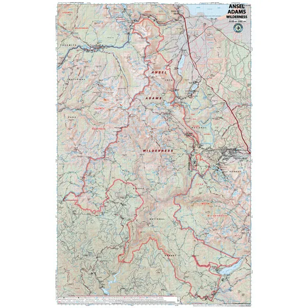 Ansel Adams Wilderness Map