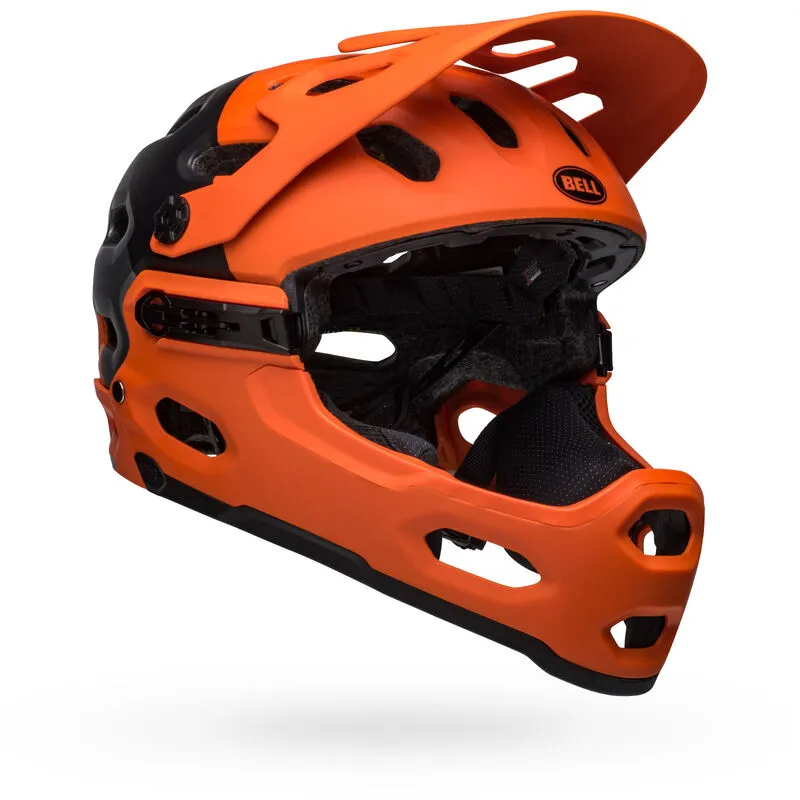 Bell Super 3R (MIPS) MTB Helmet - Matt Orange / Black
