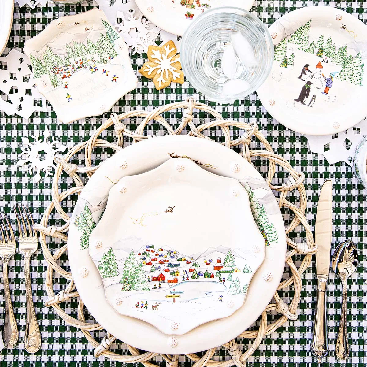 Berry & Thread North Pole Dessert/Salad Plate