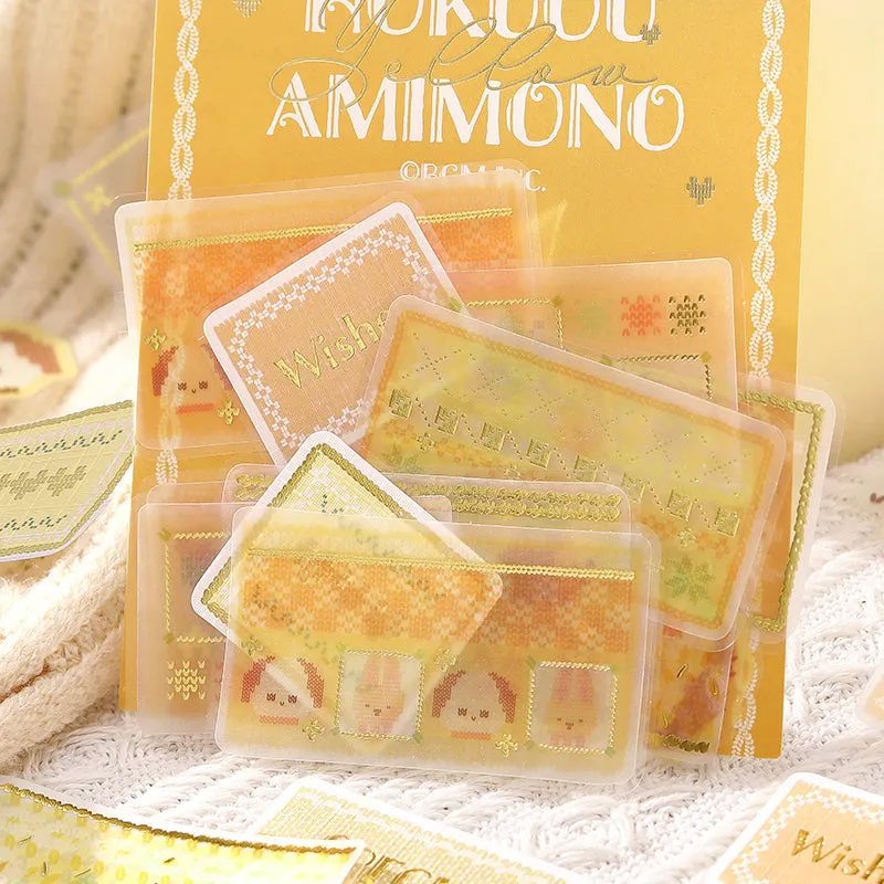 BGM Tracing Paper Seal: Nordic Knitting - Yellow