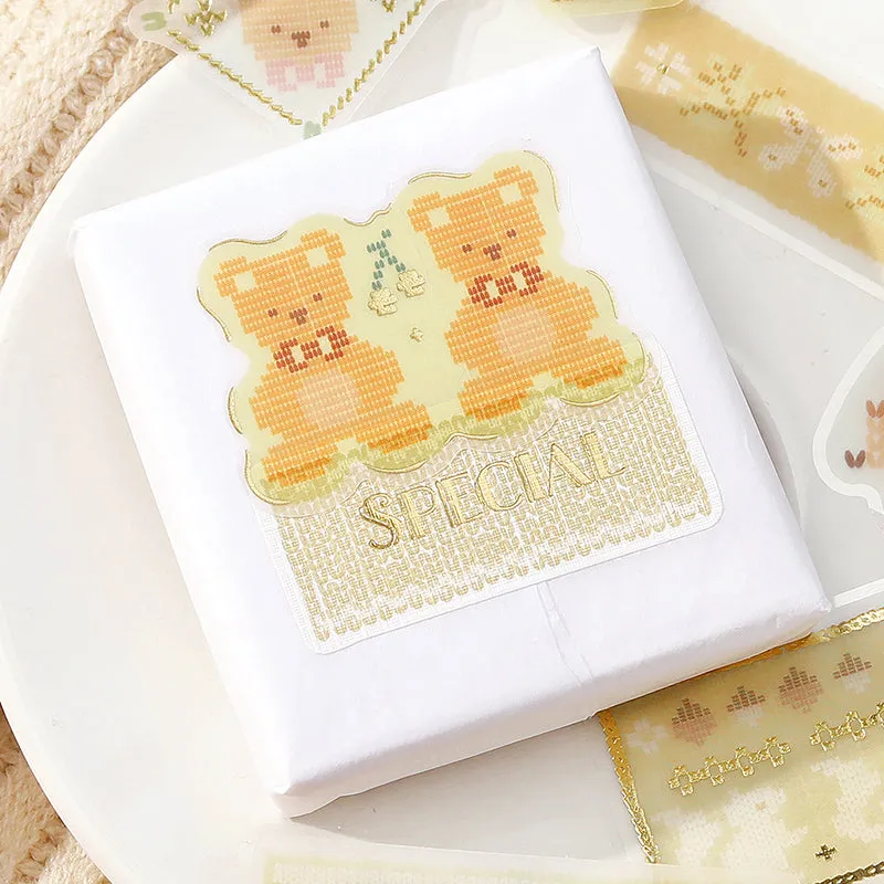BGM Tracing Paper Seal: Nordic Knitting - Yellow