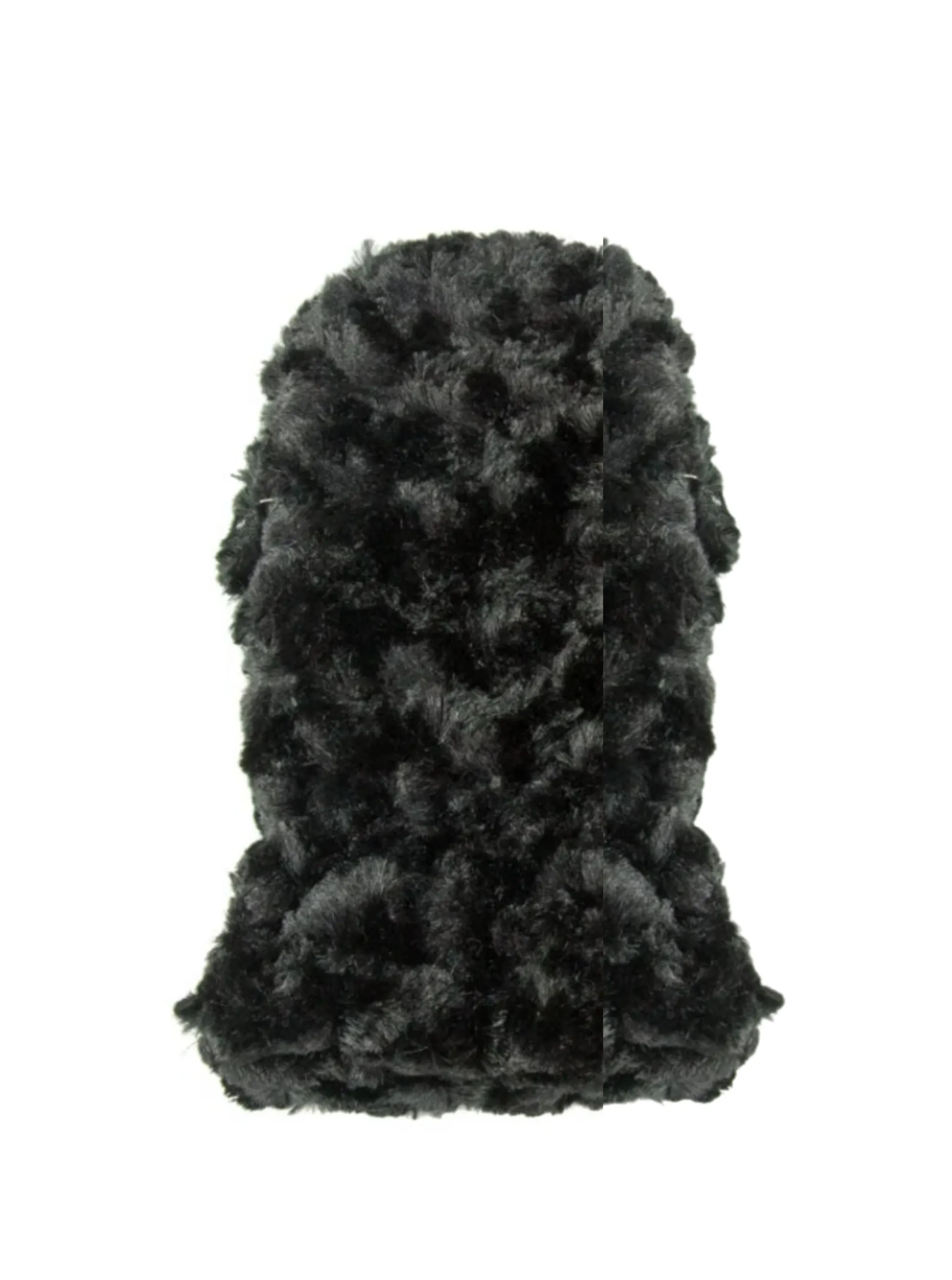 Black Soft Swirl Mittens