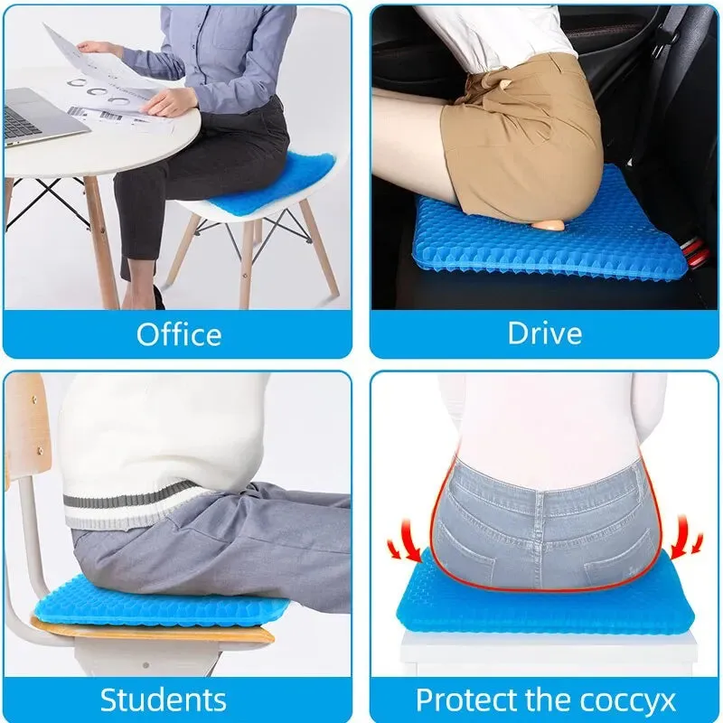 Breathable Gel Seat Cushion for Pain Relief