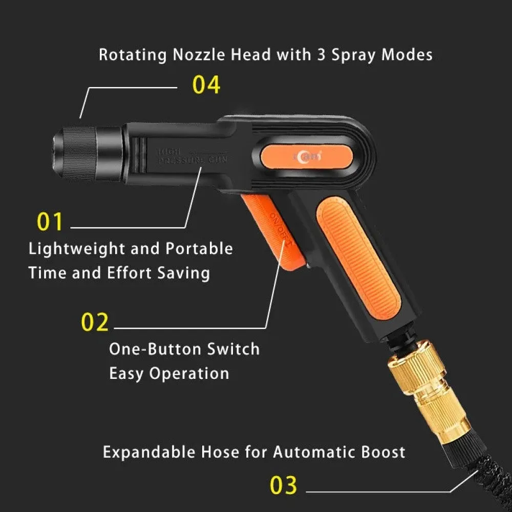 Car Wash Water Gun Spray Nozzle Sprinkler Cleaner for Auto Garden Automotive High Pressure Cleaning Washer Snow Foam Cannon