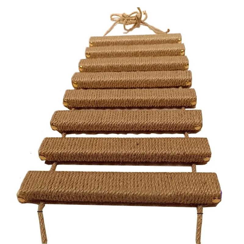 Cat Climbing Frame Tree Wall Bridge Rope Ladder for Pet Wall Furniture