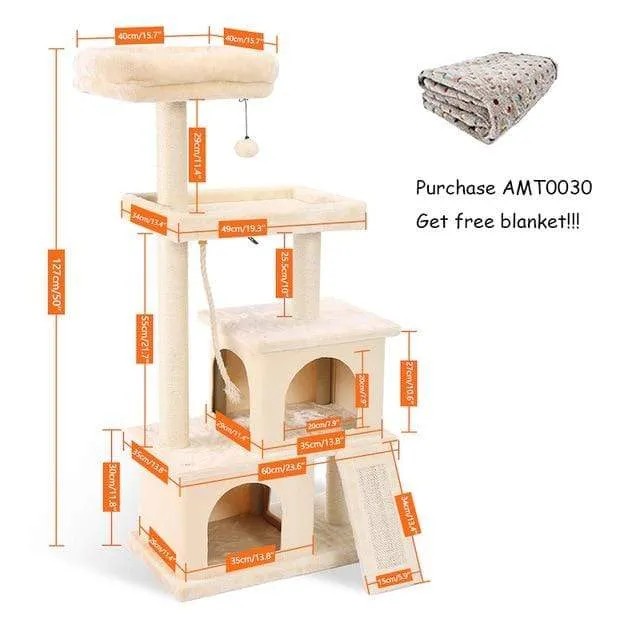 Cat Condo Scratching Post Tree