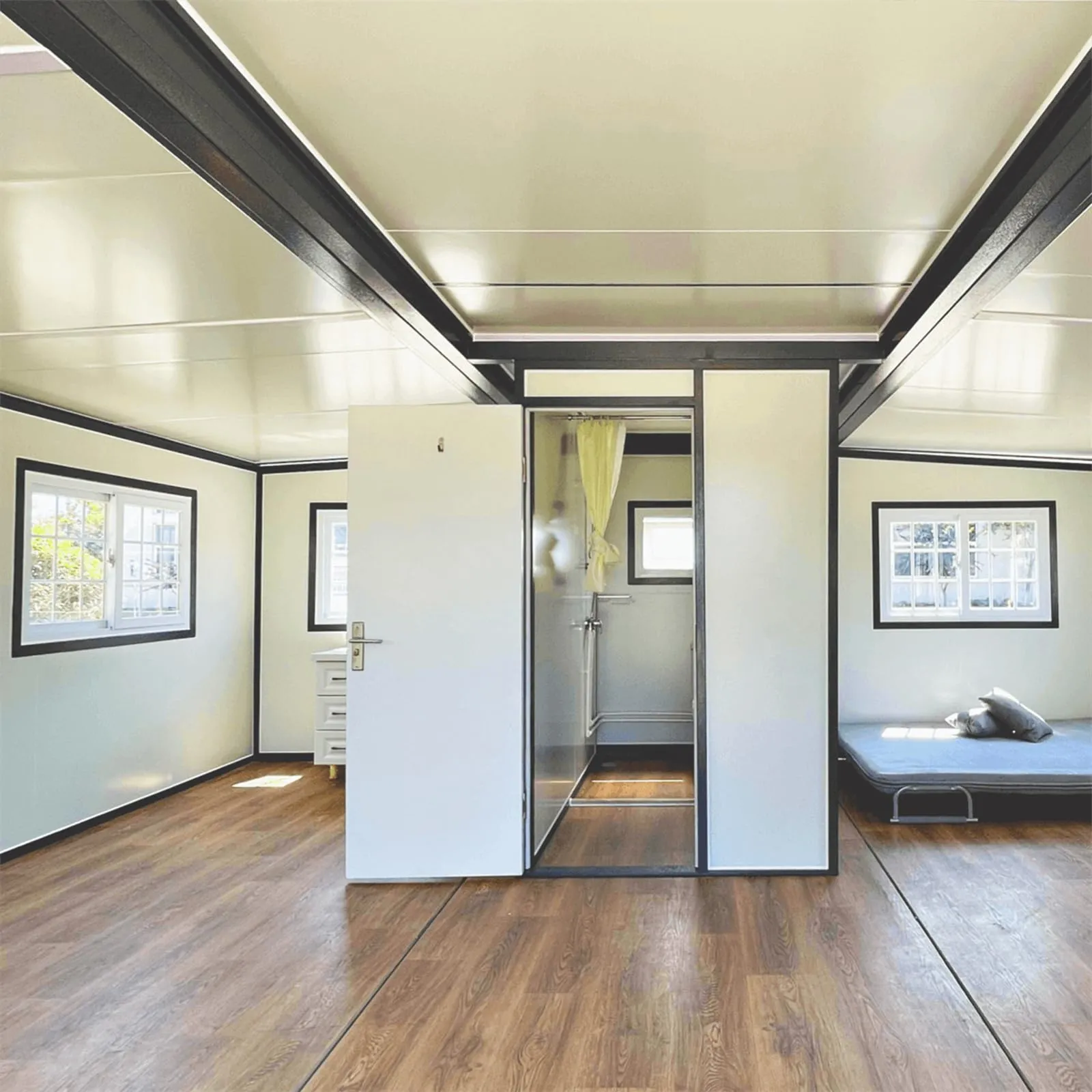 Chery Industrial Expandable Prefab House 19ft x 20ft with Cabinet,Exquisitely Designed Modern Villa Prefab House for Live,Work