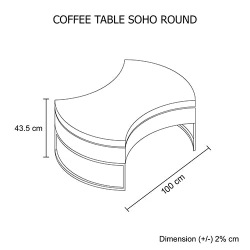 Coffee Table Soho Round White