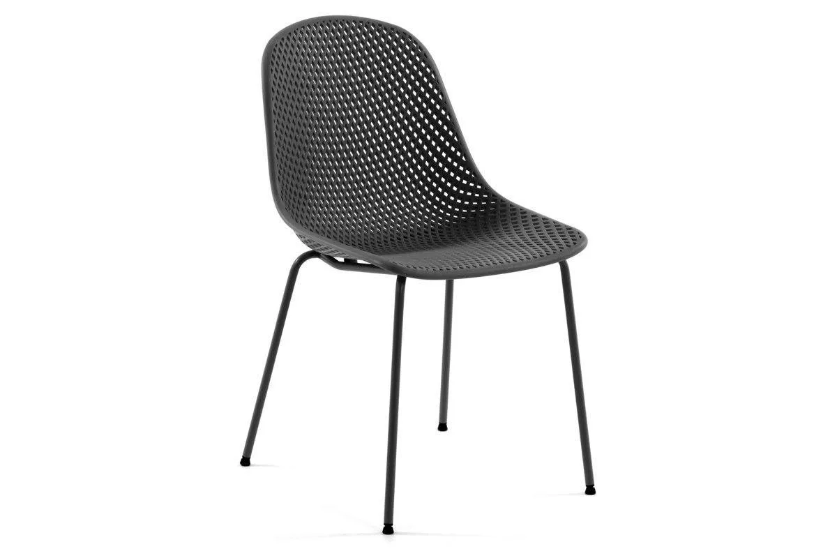 Como Quinby Outdoor Cafe Chair - Strong and Sturdy Plastic Seat