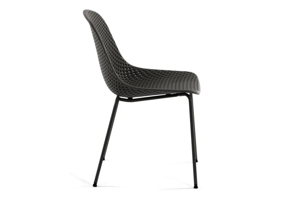 Como Quinby Outdoor Cafe Chair - Strong and Sturdy Plastic Seat
