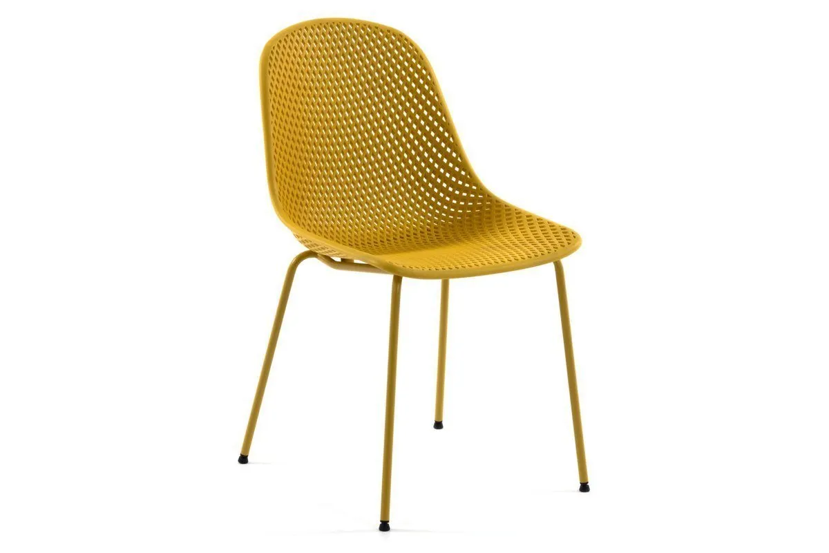 Como Quinby Outdoor Cafe Chair - Strong and Sturdy Plastic Seat