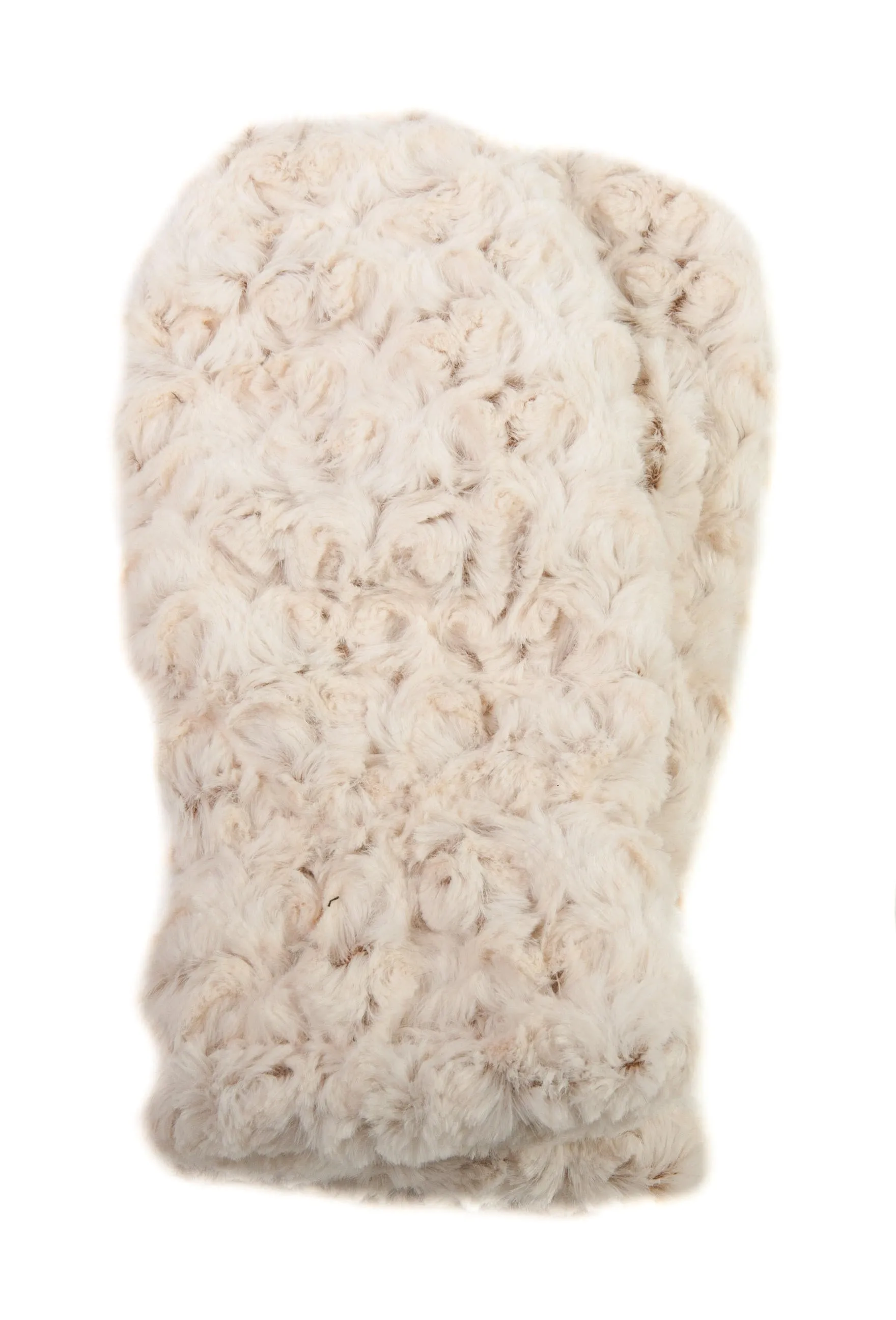 Cream Soft Swirl Mittens