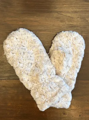 Cream Soft Swirl Mittens