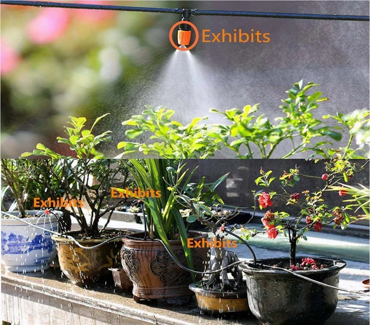 DIY Crafts Flexible Pipe Only Watering Tubing Hose Drip Pipe PVC Hose Irrigation System Watering Systems Greenhouse Lawn, Plants, Garden,Patio # Black (Flexible Pipe Only) (5mtr, 8mm 8/11 Pipe 8mm)