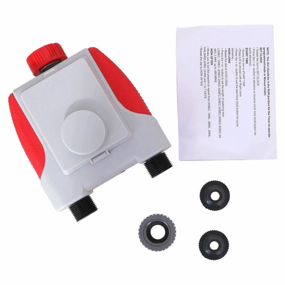 Dual Automatic Watering Sprinkler Timer Waterproof Controller System