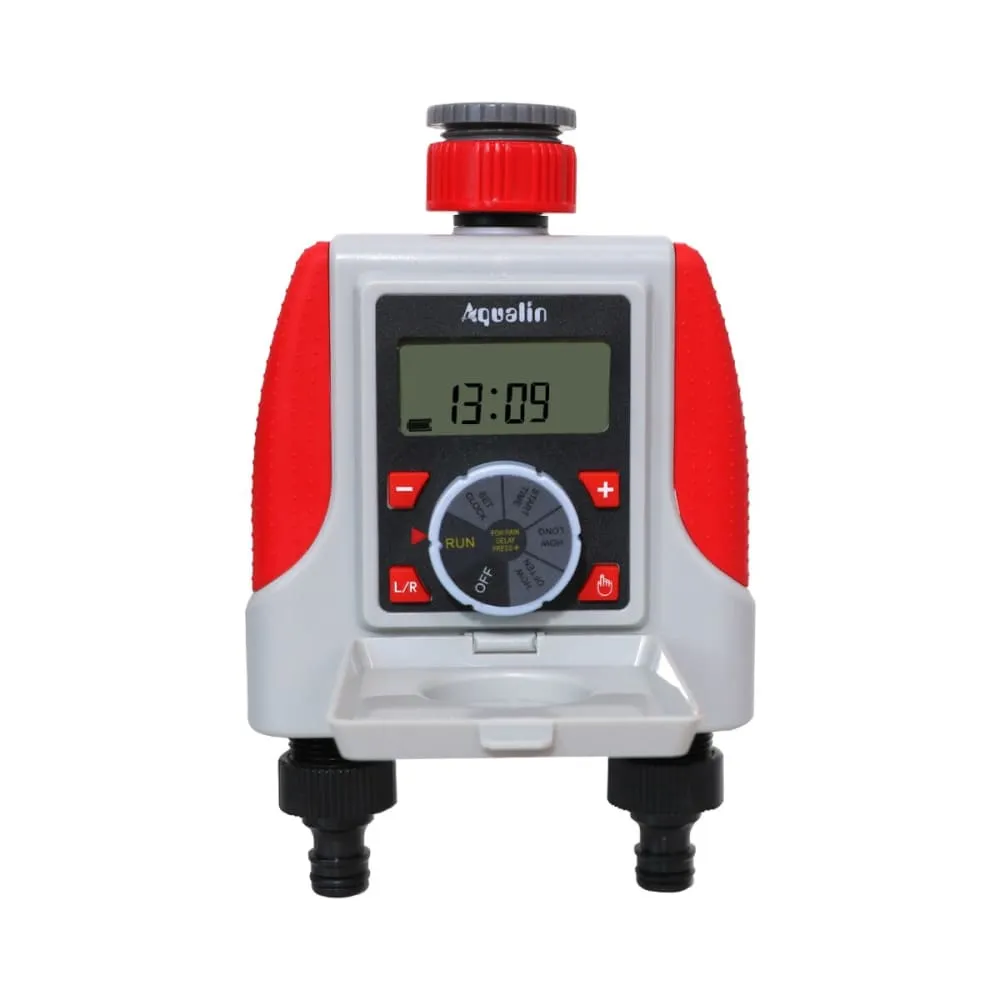 Dual Automatic Watering Sprinkler Timer Waterproof Controller System