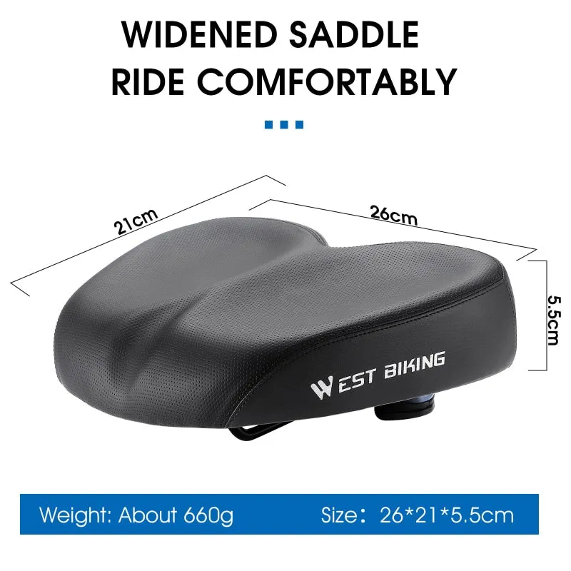 Ergonomic Bicycle Saddle Soft Widen Thicken MTB Road Bike Cushion For Long Distance Riding Comfortable Cycling Seat