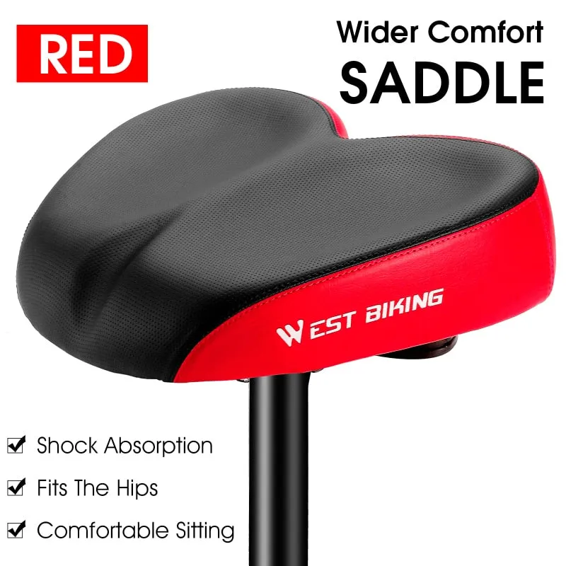 Ergonomic Bicycle Saddle Soft Widen Thicken MTB Road Bike Cushion For Long Distance Riding Comfortable Cycling Seat