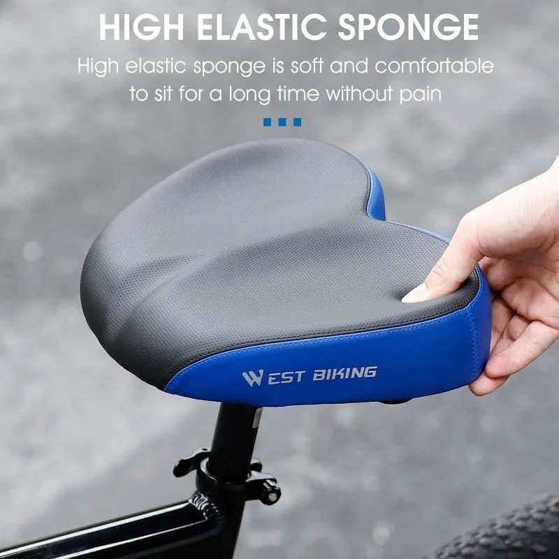 Ergonomic Bicycle Saddle Soft Widen Thicken MTB Road Bike Cushion For Long Distance Riding Comfortable Cycling Seat