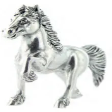 Figurine pewter Icelandic horse 5cm