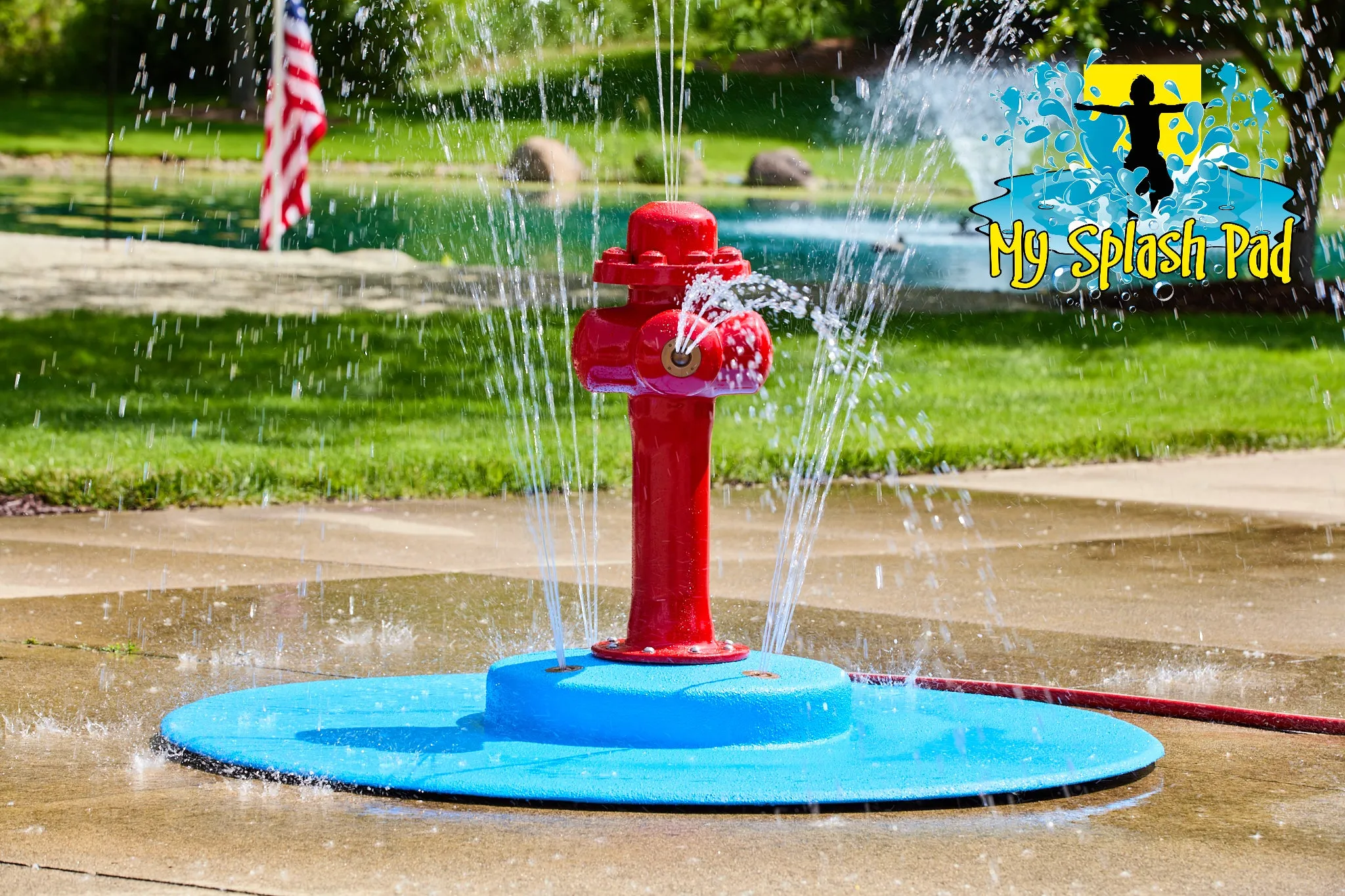 Fire Hydrant Portable Splash Pad Water Play Features