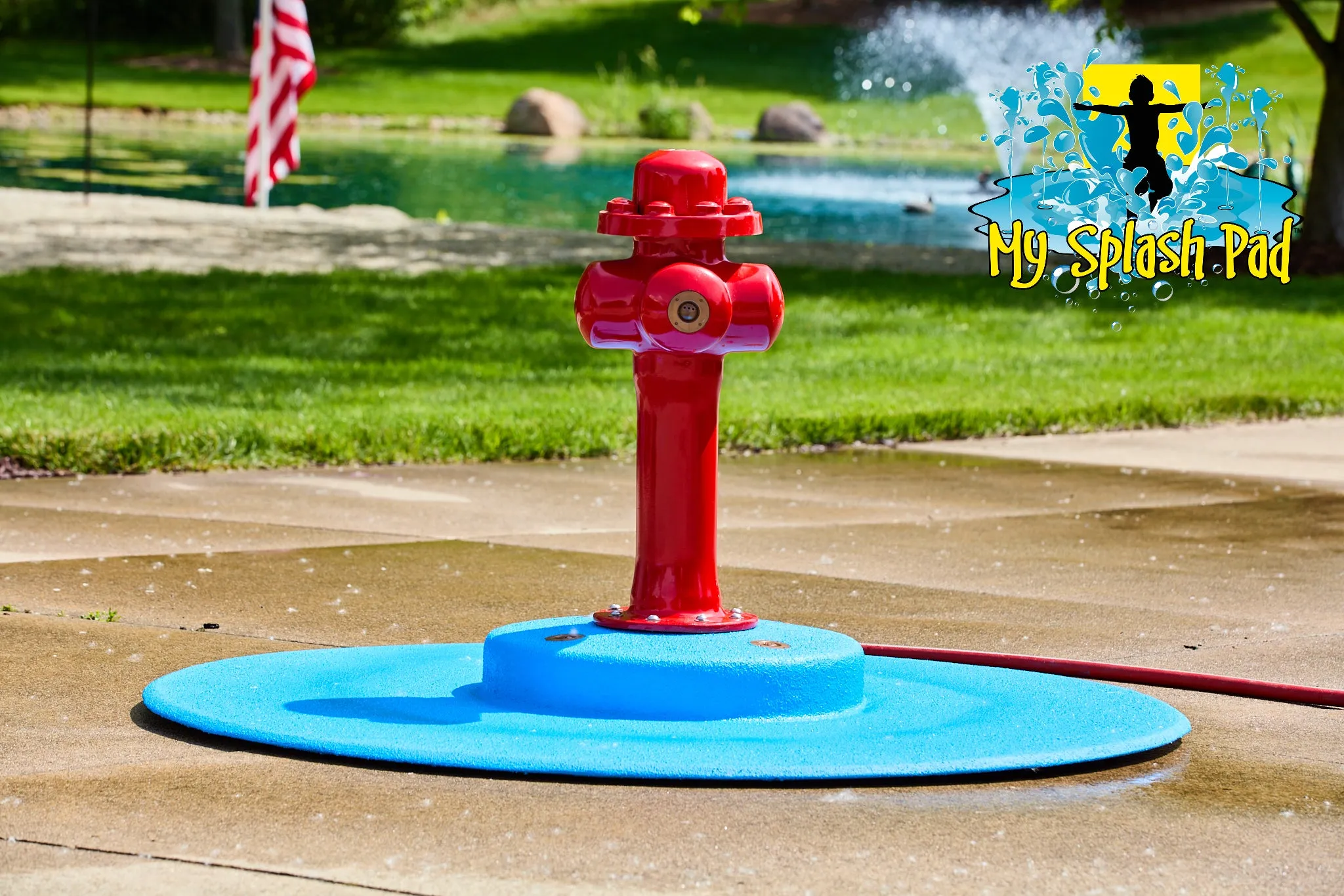 Fire Hydrant Portable Splash Pad Water Play Features