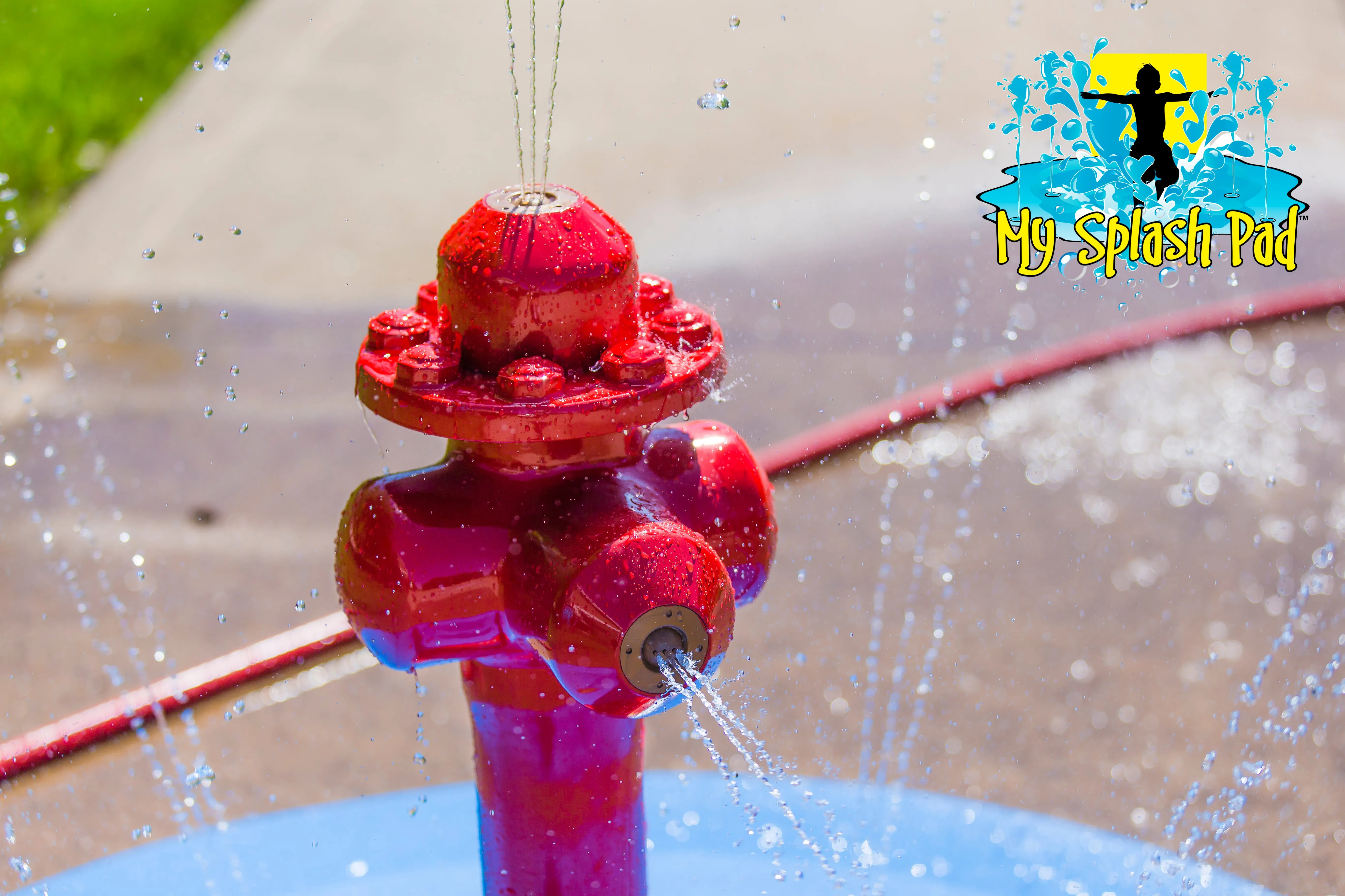 Fire Hydrant Portable Splash Pad Water Play Features