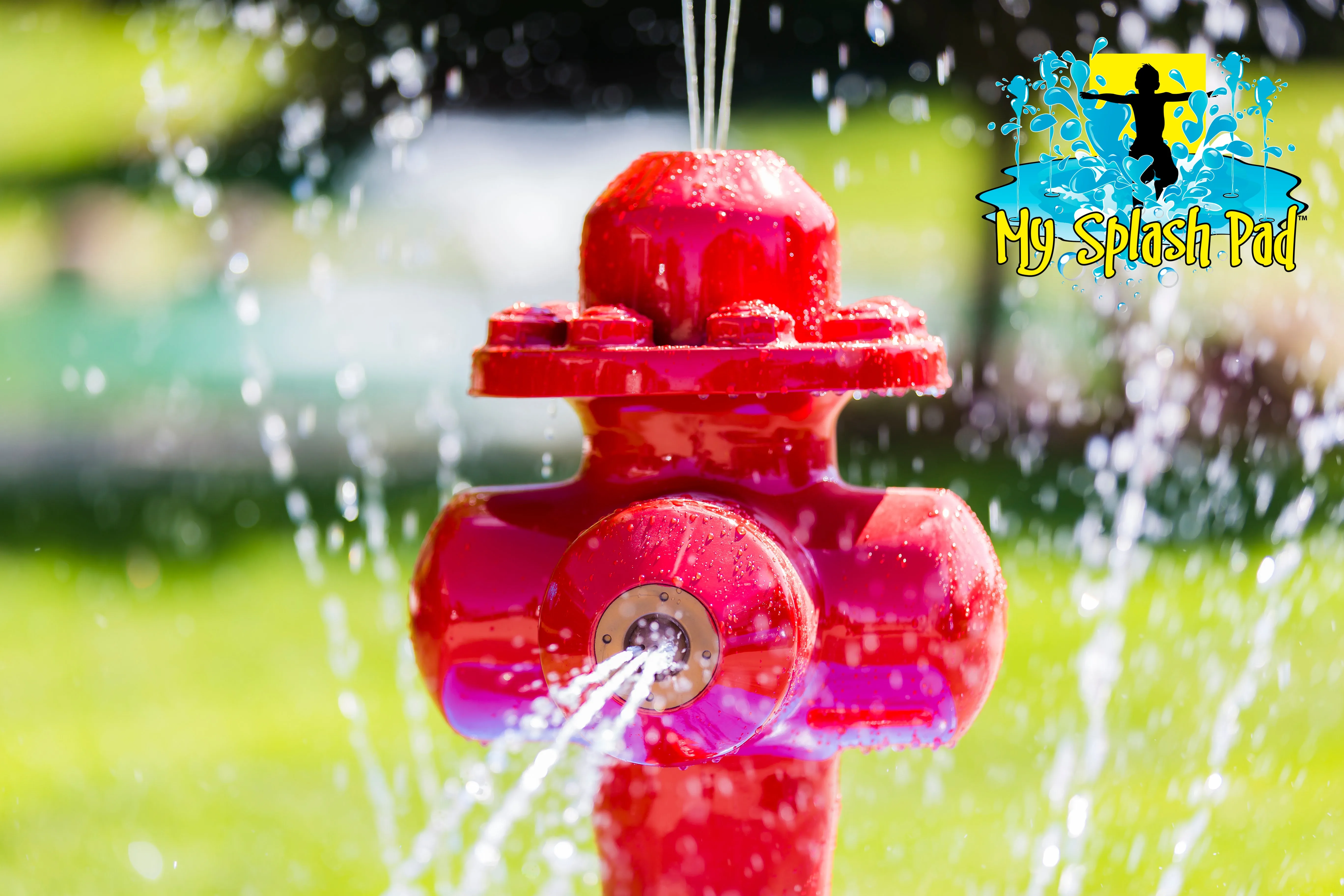 Fire Hydrant Portable Splash Pad Water Play Features