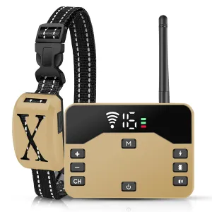 Fresh Fab Finds 2 In 1 Wireless Electric Dog Fence Waterproof Pet Shock Boundary Containment System Electric Training Collar for Small Medium Large Dogs