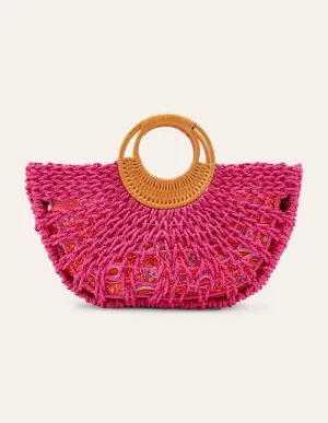 Hand Held Basket Bag-Pop Pansy