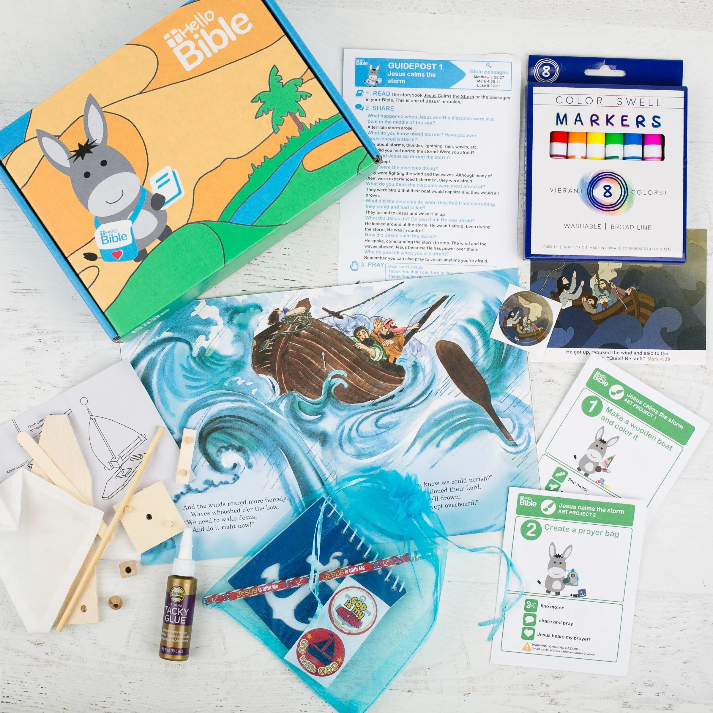 HelloBible Explorer (ages 5-10) - JESUS calms the storm