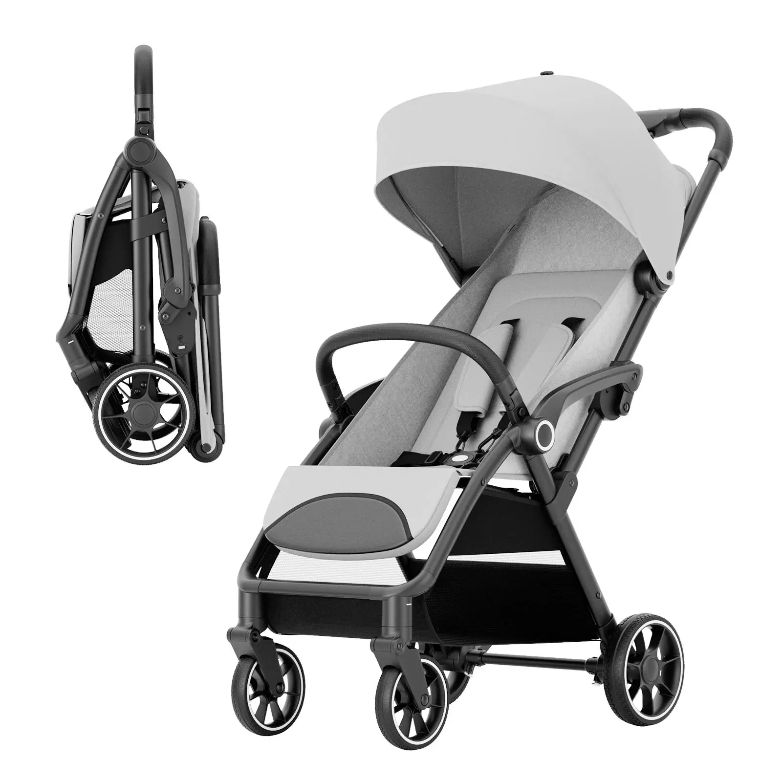 High View Portable Baby Stroller Compact Lightweight Travel Stroller for Babies & Toddlers With 360Swivel Seat