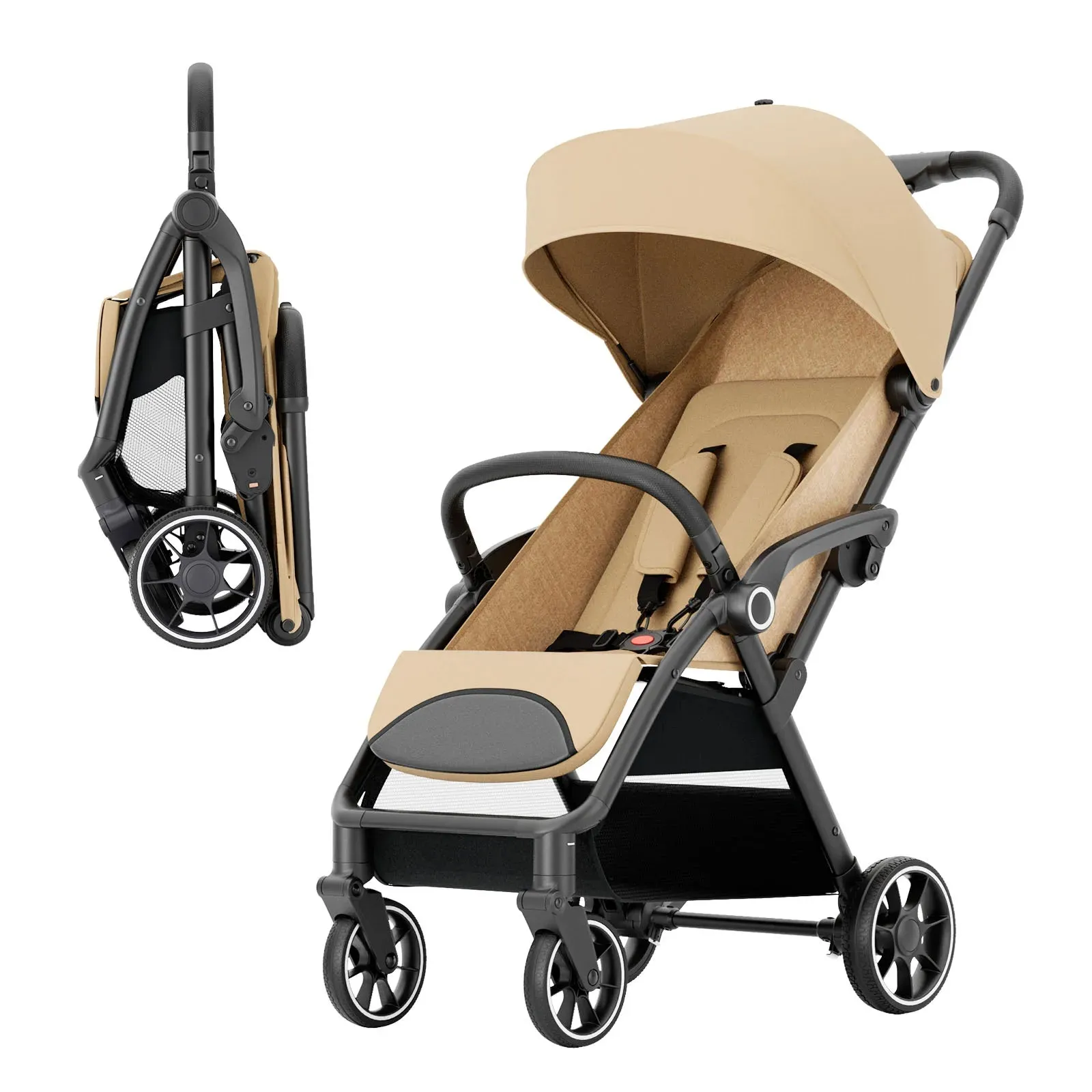 High View Portable Baby Stroller Compact Lightweight Travel Stroller for Babies & Toddlers With 360Swivel Seat