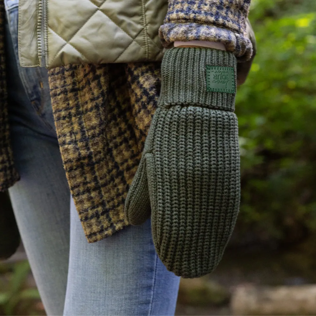 Hunter Green Mittens S/M