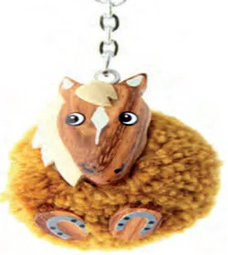 Keyring Pompom Horse