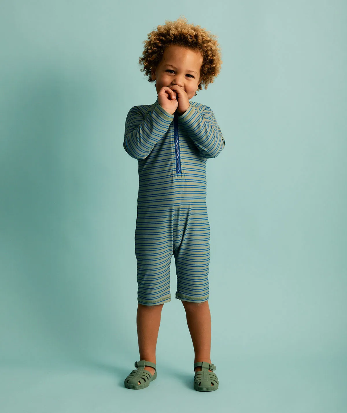 KIDLY by MORI 3/4 Sleeve Sunsuit
