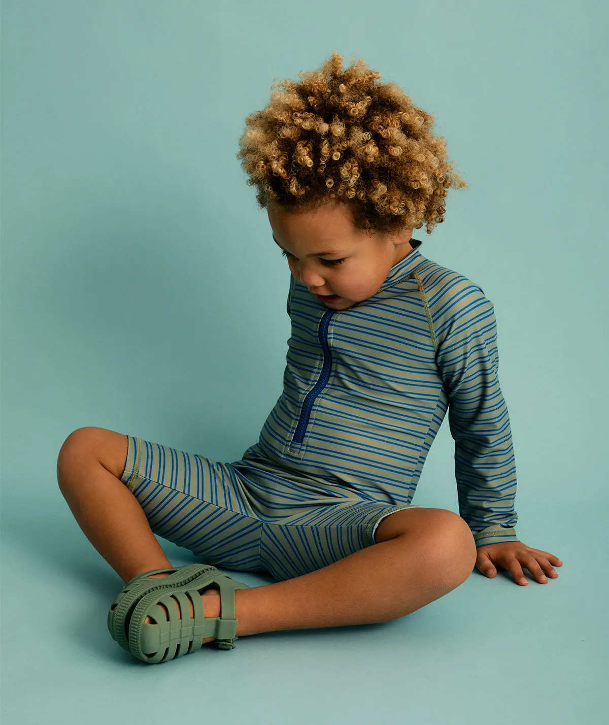 KIDLY by MORI 3/4 Sleeve Sunsuit