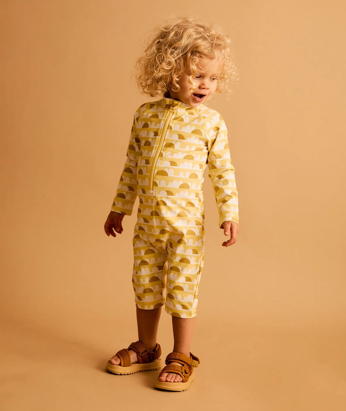 KIDLY by MORI 3/4 Sleeve Sunsuit