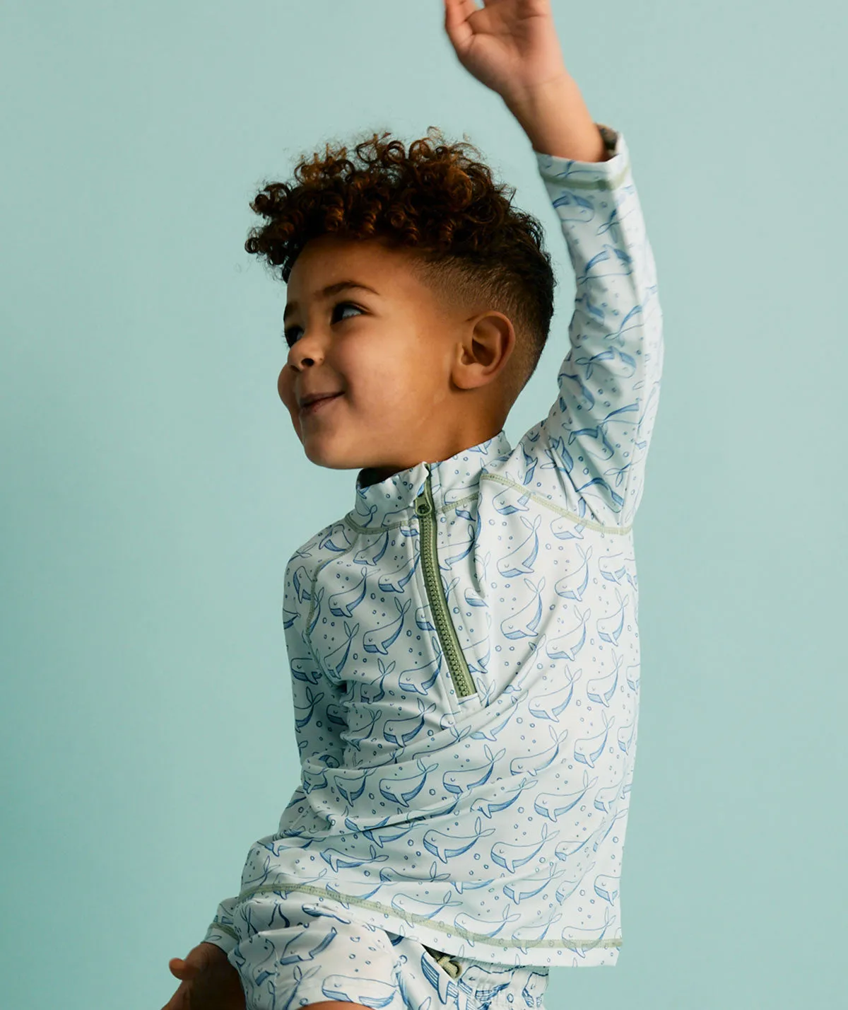 KIDLY by MORI Recycled Zip Front Rash Vest