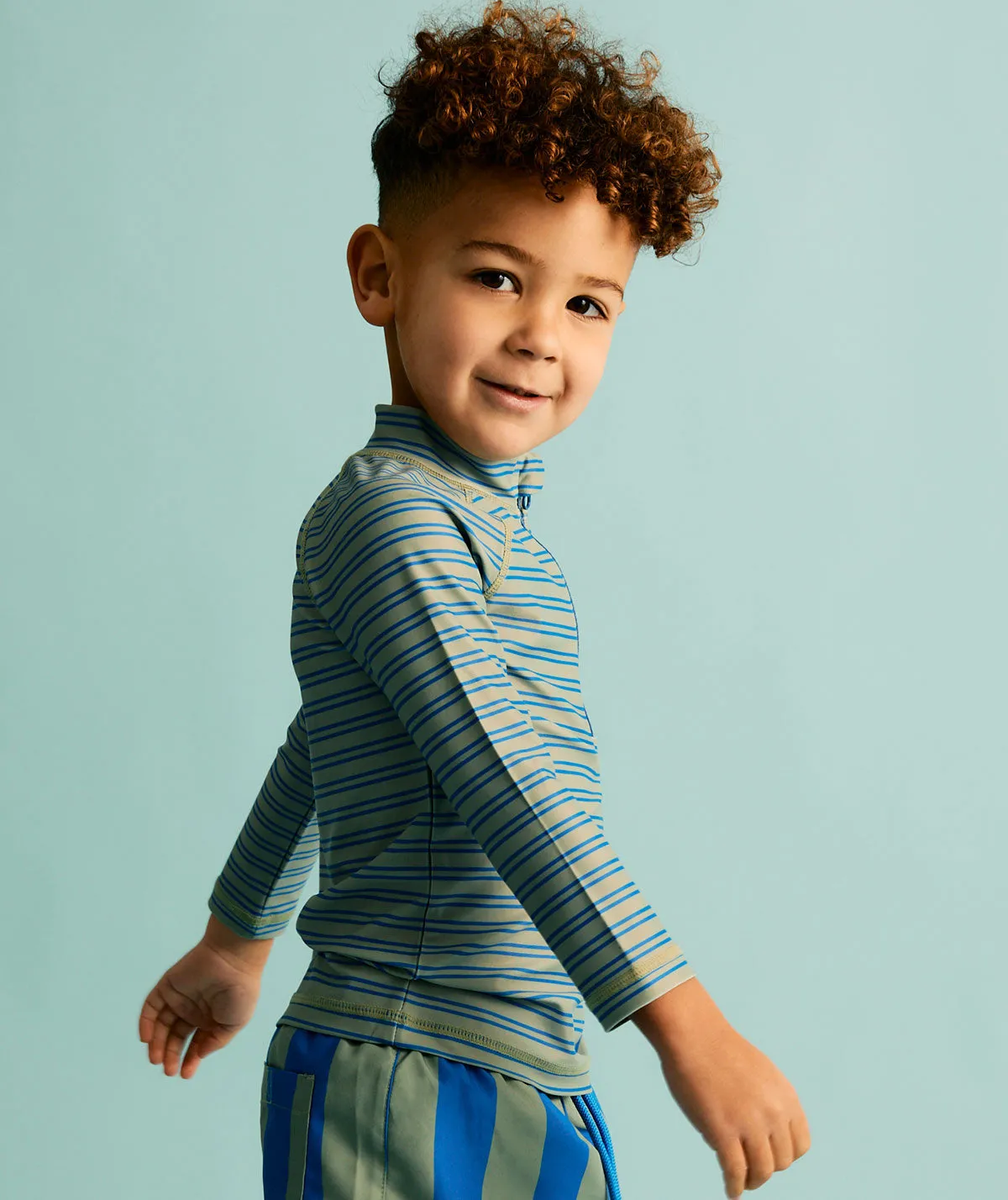 KIDLY by MORI Recycled Zip Front Rash Vest